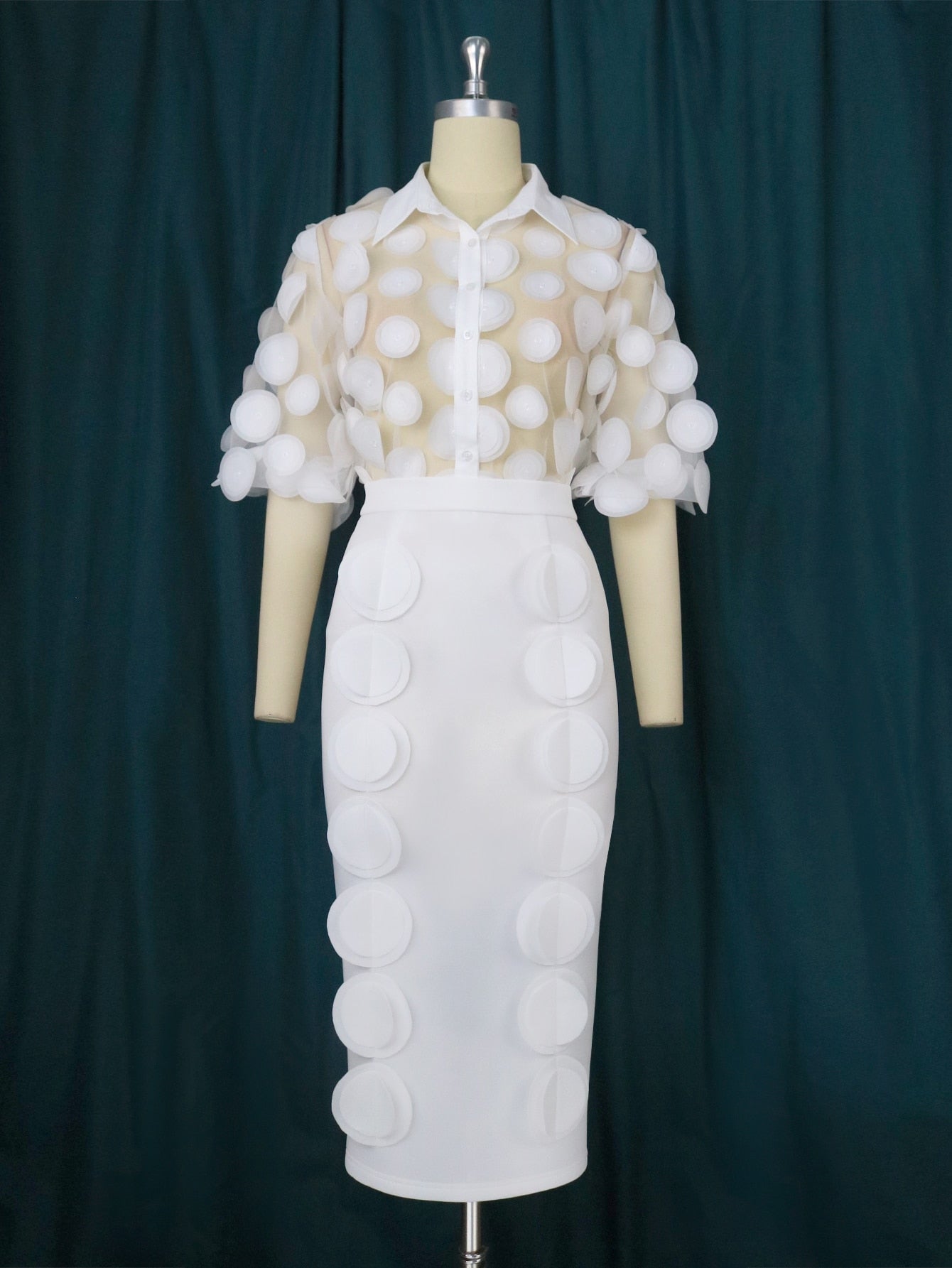 Cora White Two Piece Set