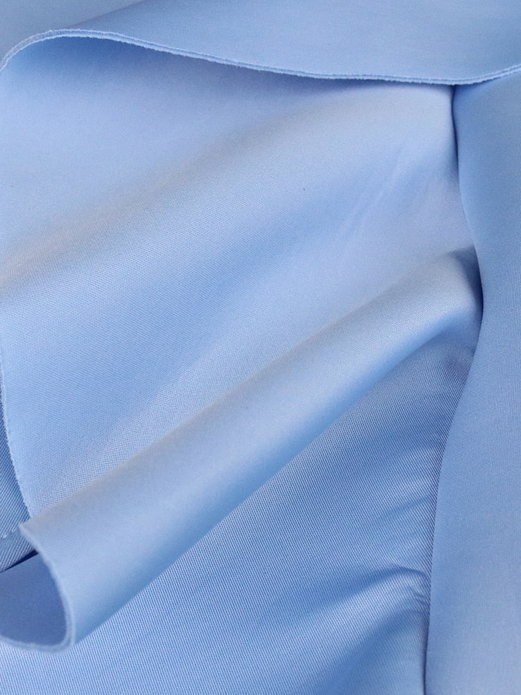 Varsity Ruffle Slit Dress