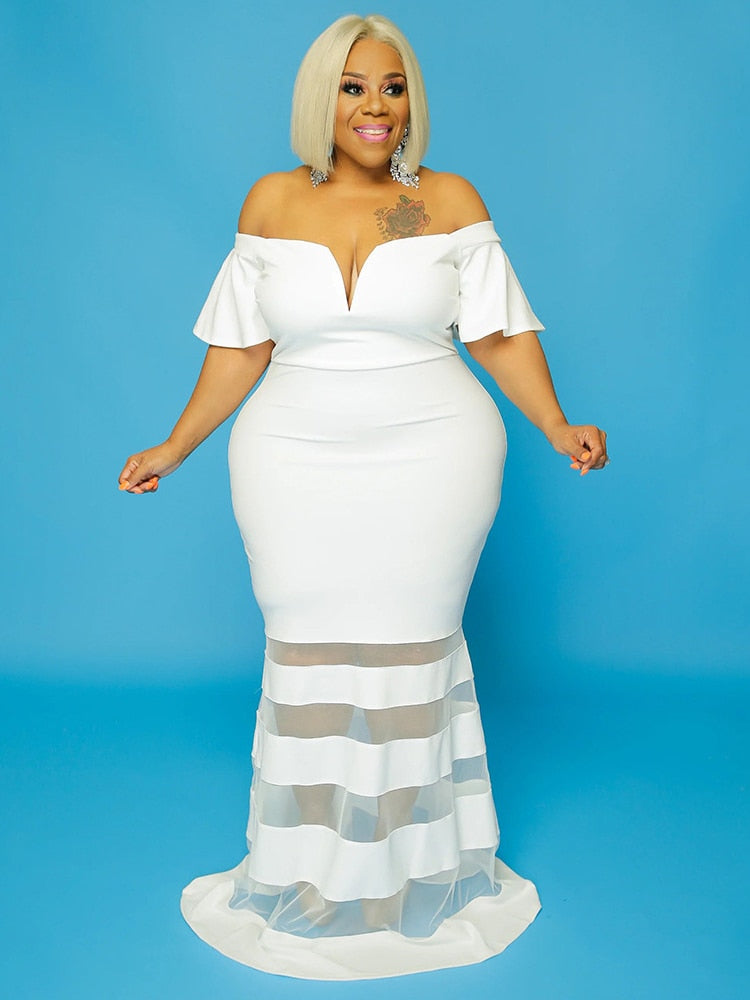 Arleen Mesh Tail Dress