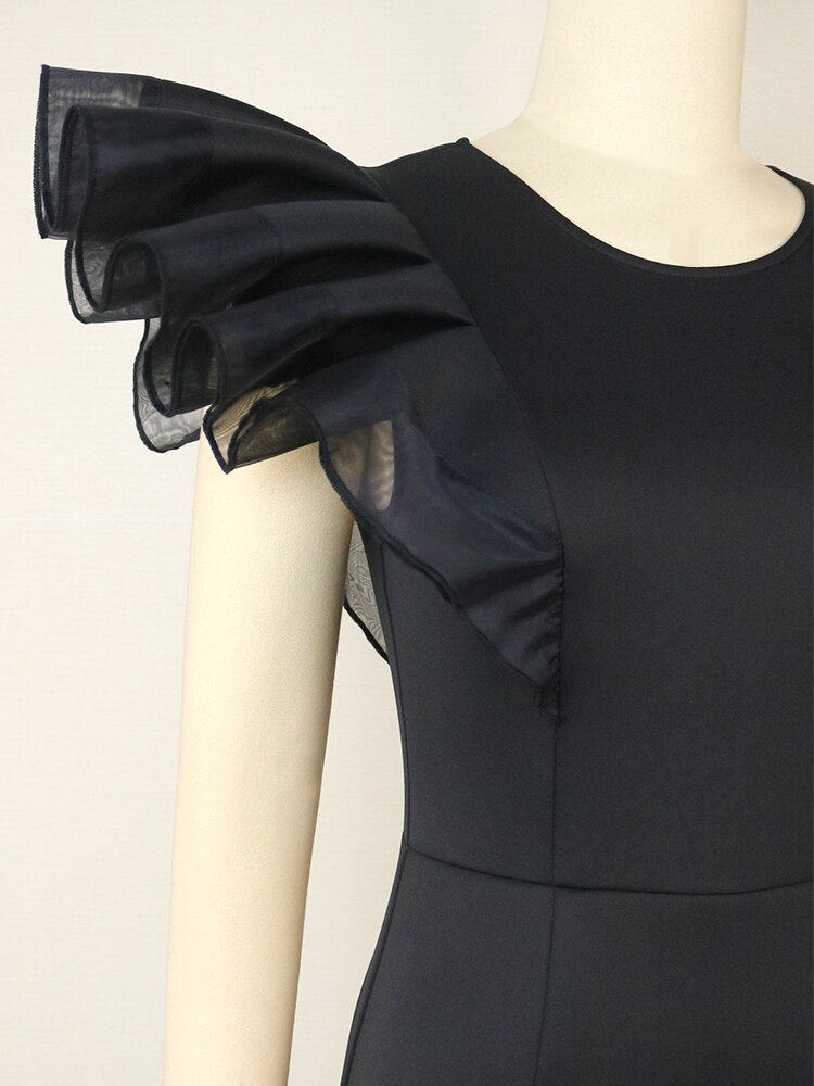 Daphne Ruffled Sleeve Dress