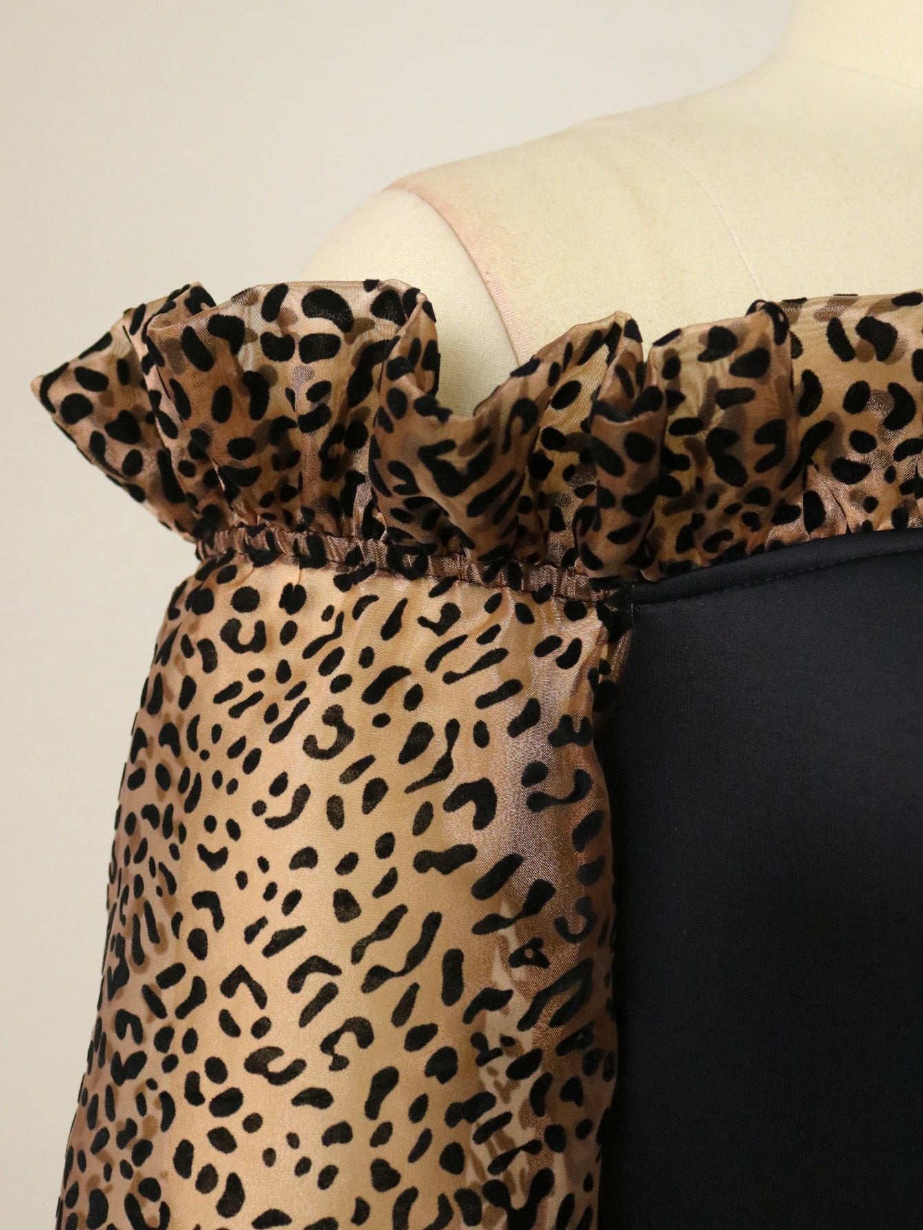 Alexia Cheetah Sleeve Dress