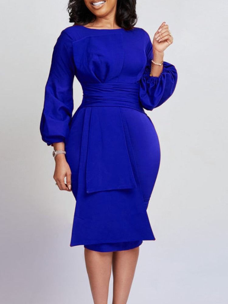 Dove Bodycon Dress - Blue / S