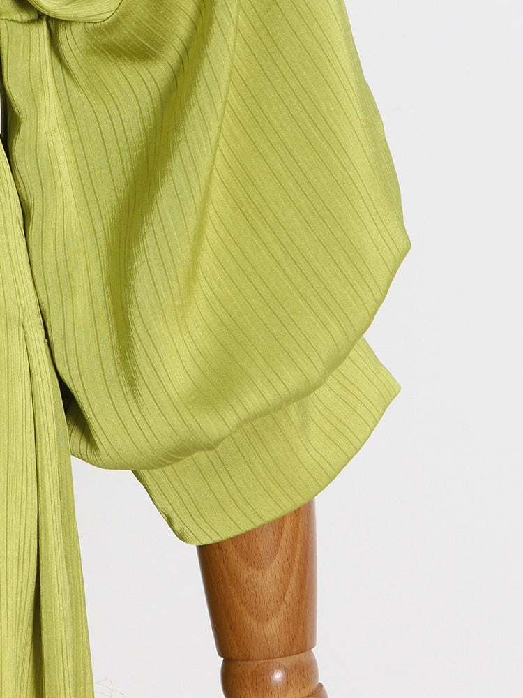 Gloria Classy Pleated Dress - Dresses