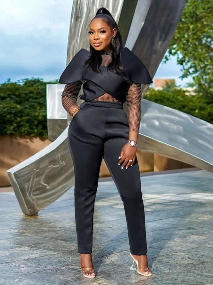 Asha Mesh Two Piece - Black / S