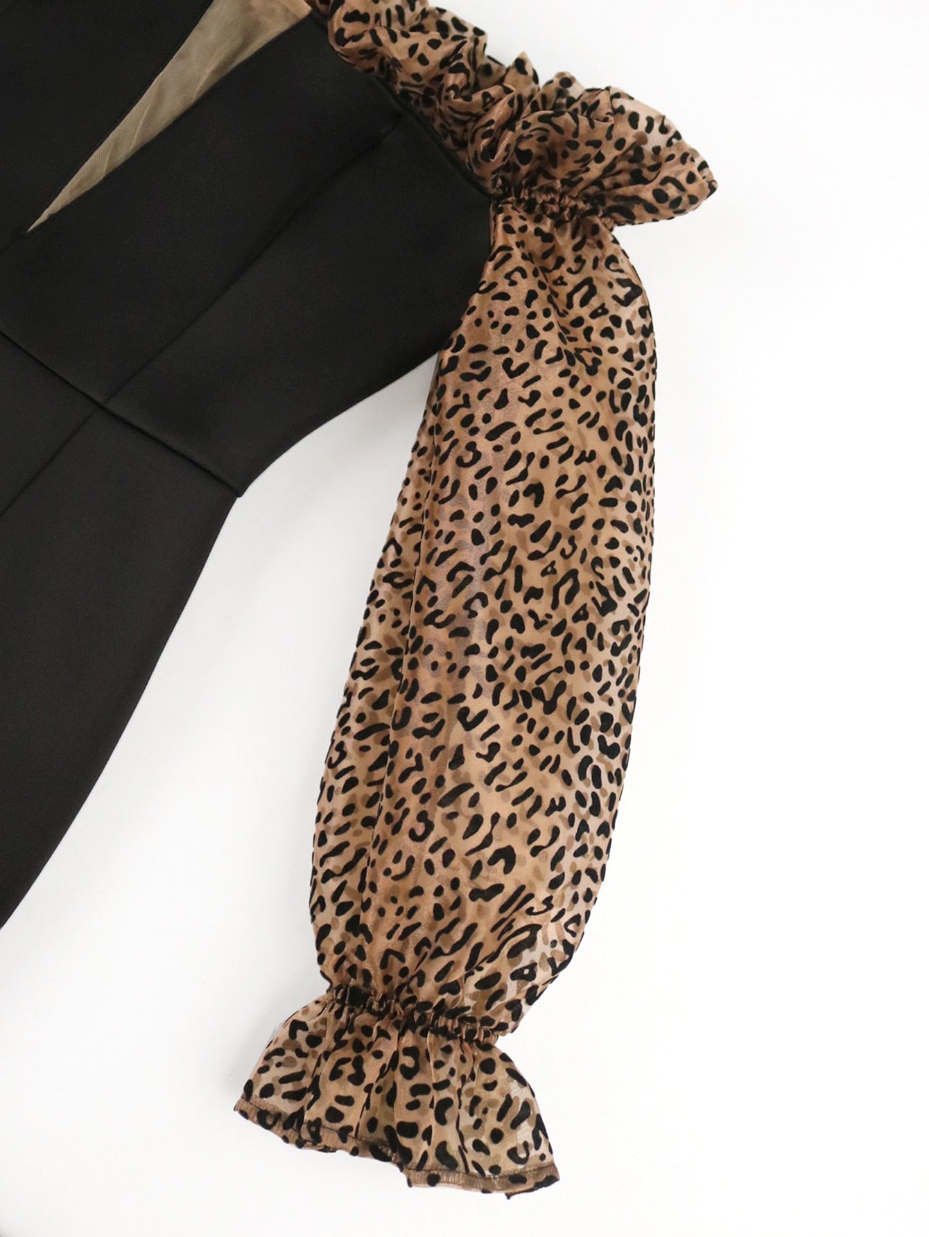 Alexia Cheetah Sleeve Dress