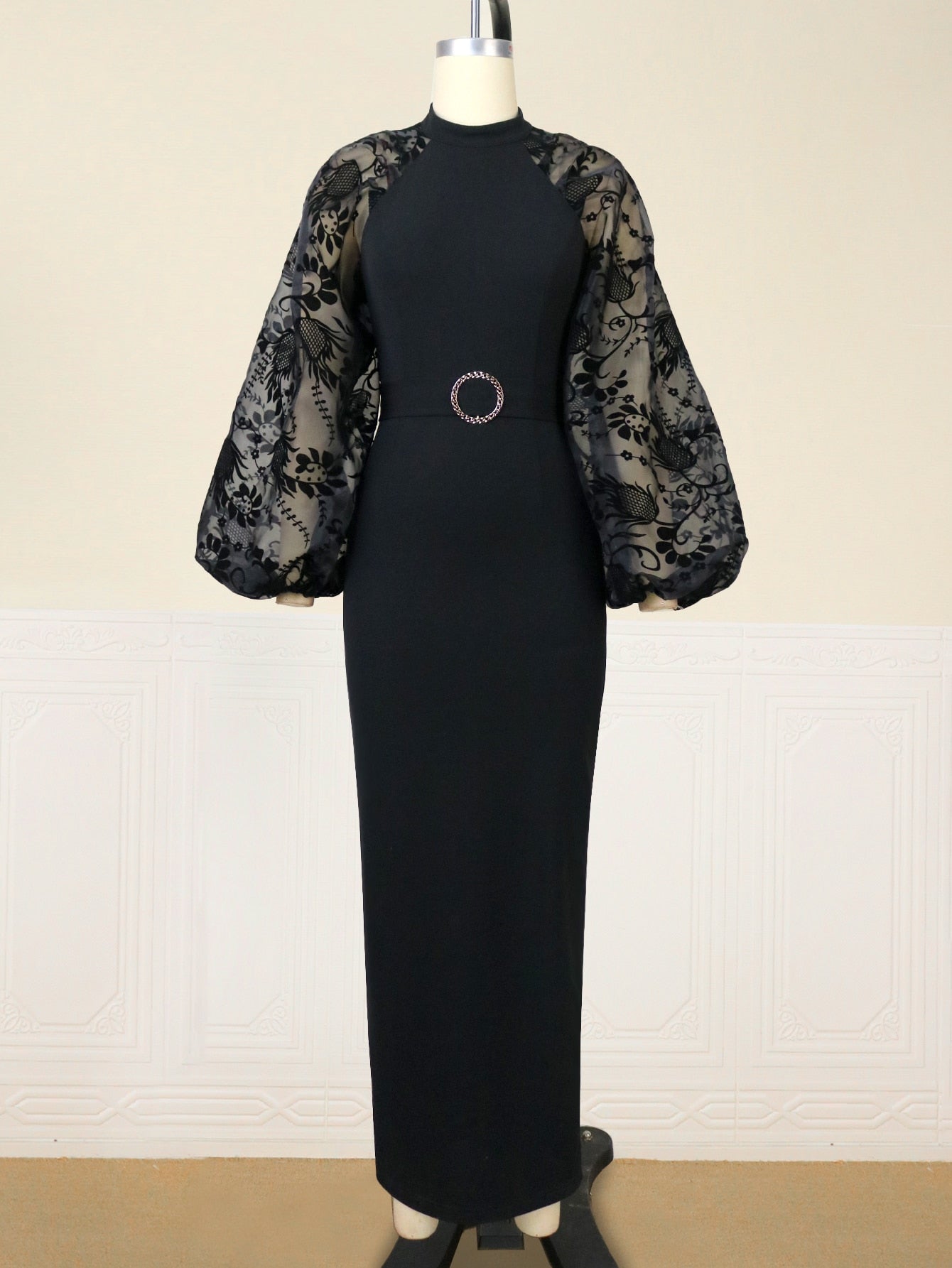 Carolina Mesh Sleeve Dress
