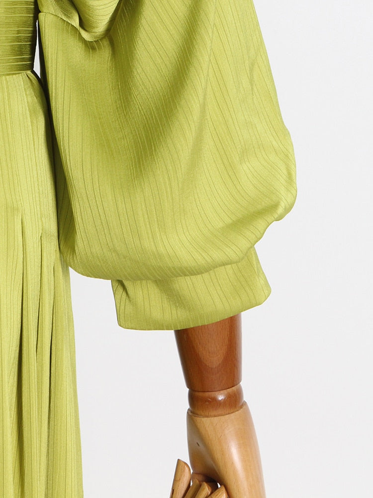 Gloria Classy Pleated Dress - Dresses