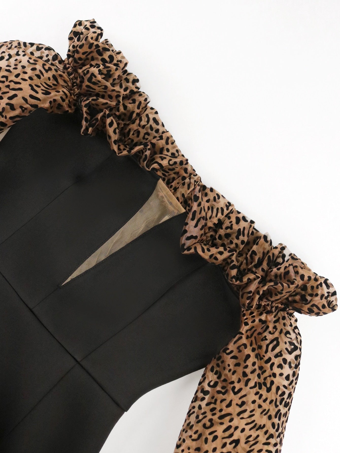Alexia Cheetah Sleeve Dress