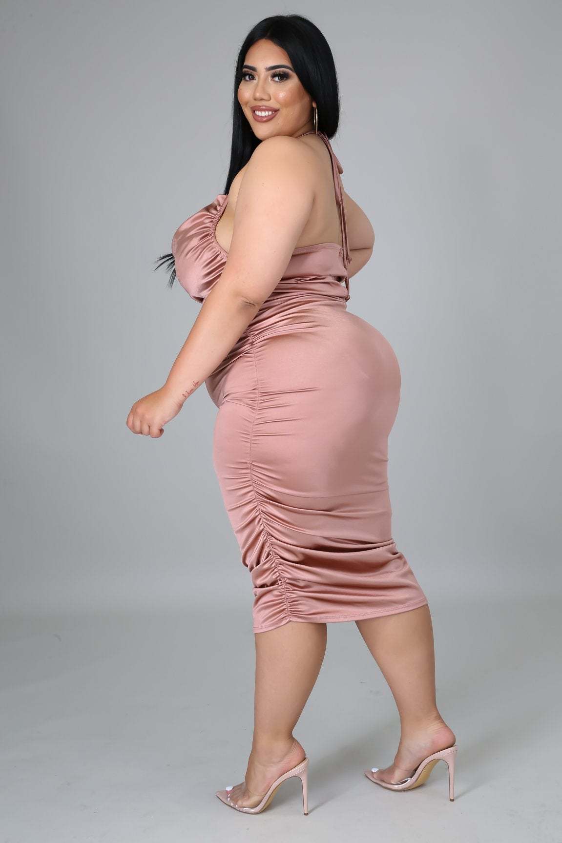 Dianna Plus Size Halter Dress - Dresses Dresses