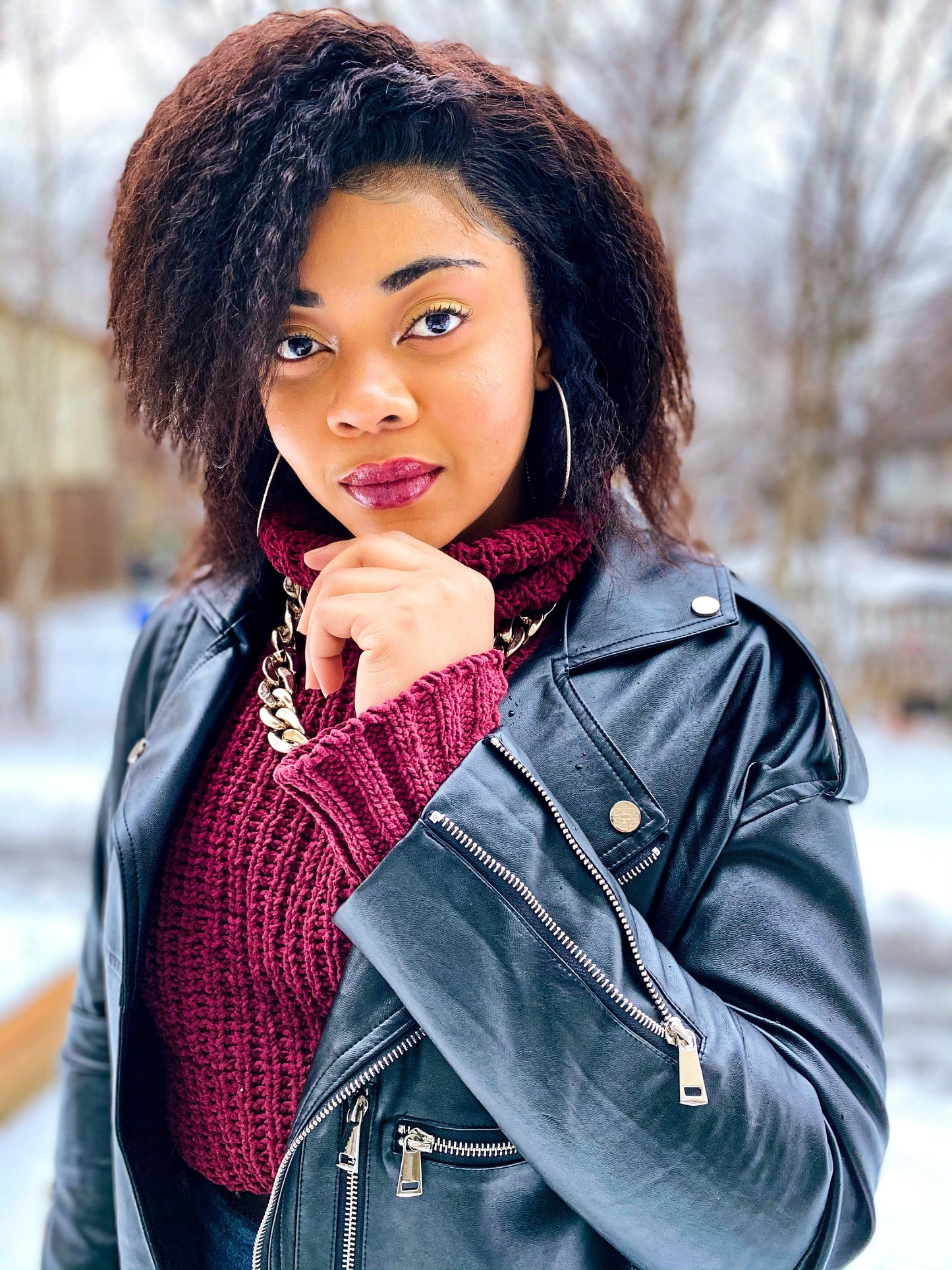 Digging It Oversized Leather Jacket - coats