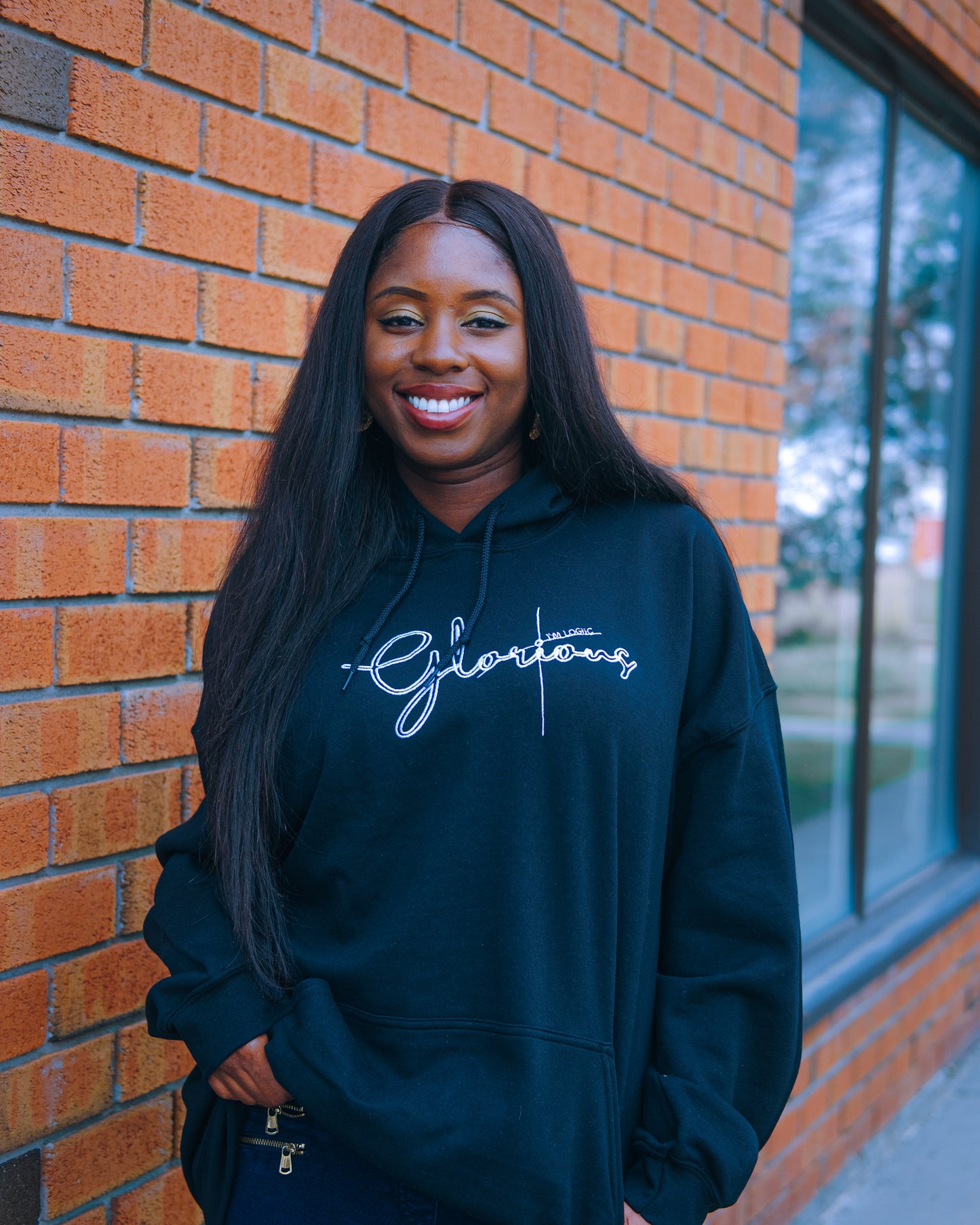 Glorious Embroidered Vintage Hoodie - Shirts & Tops