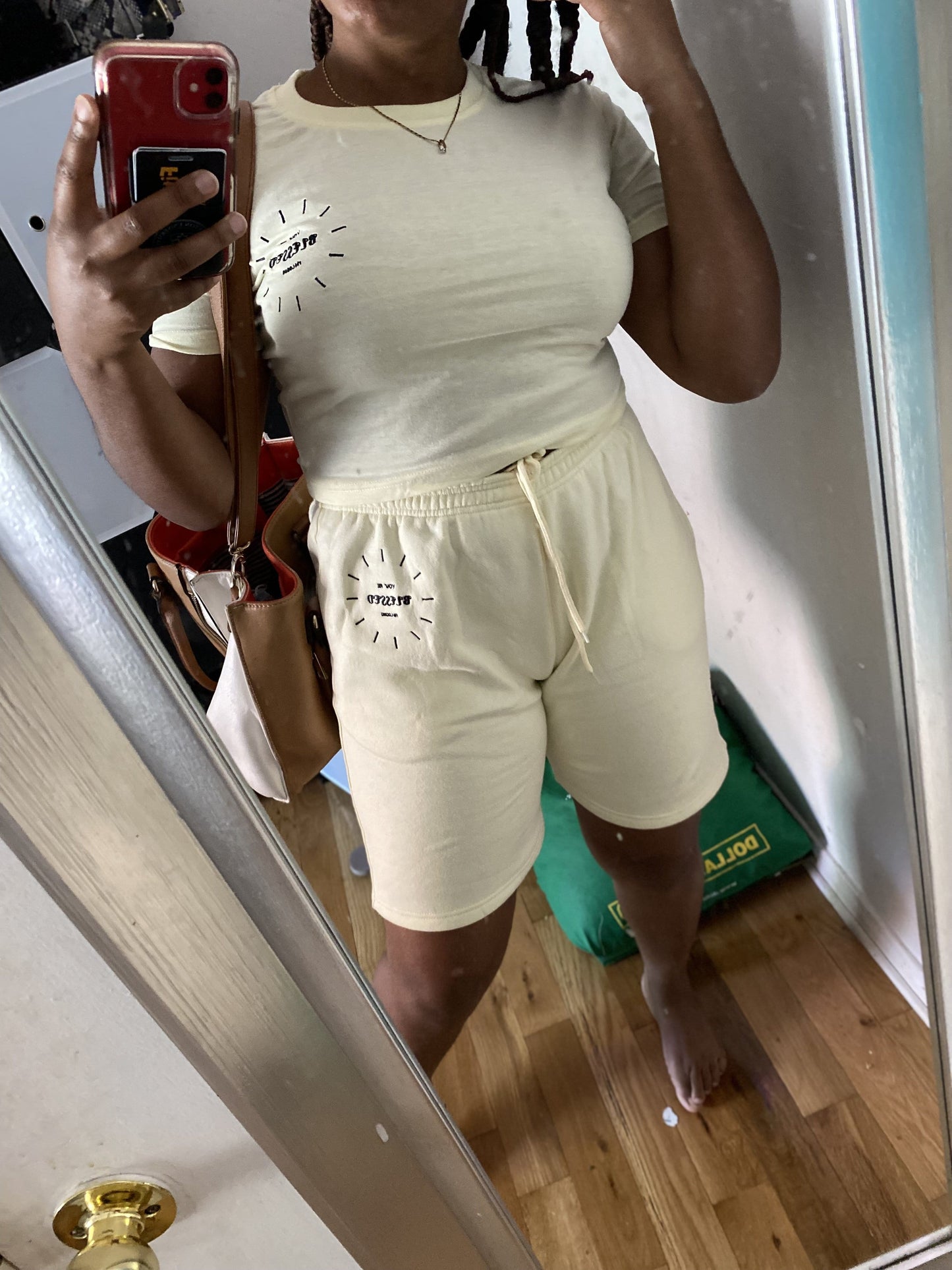 You’re Blessed Christian Crop Tee - S / Off-White - Shirts &
