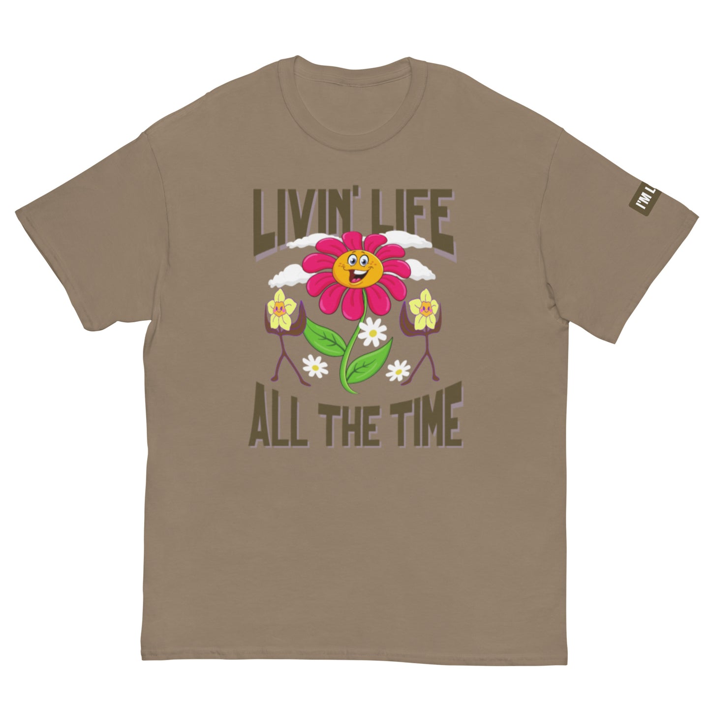 Livin’ Life classic tee - Brown Savana / S