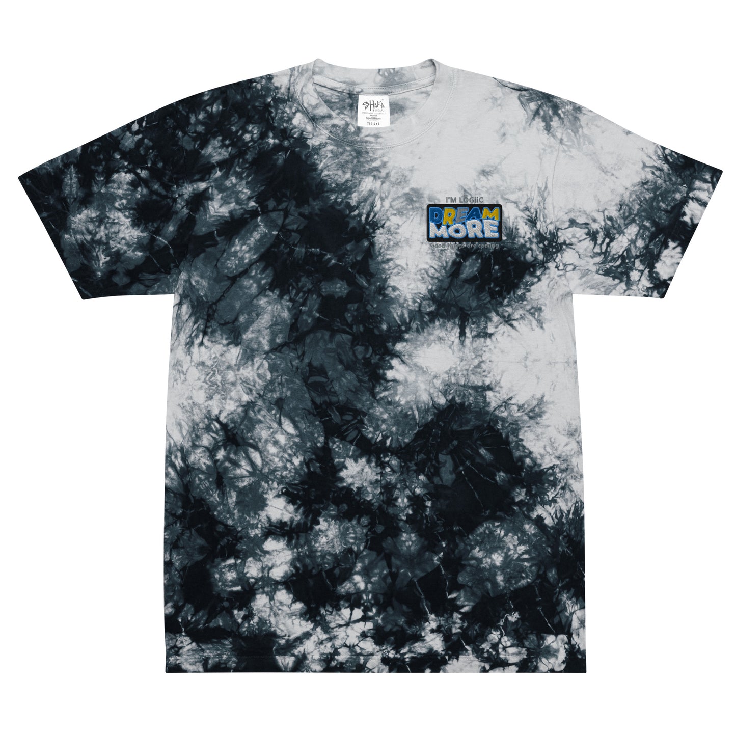 Dream More Tie Dye -Oversized - Black & white / S - Shirts &