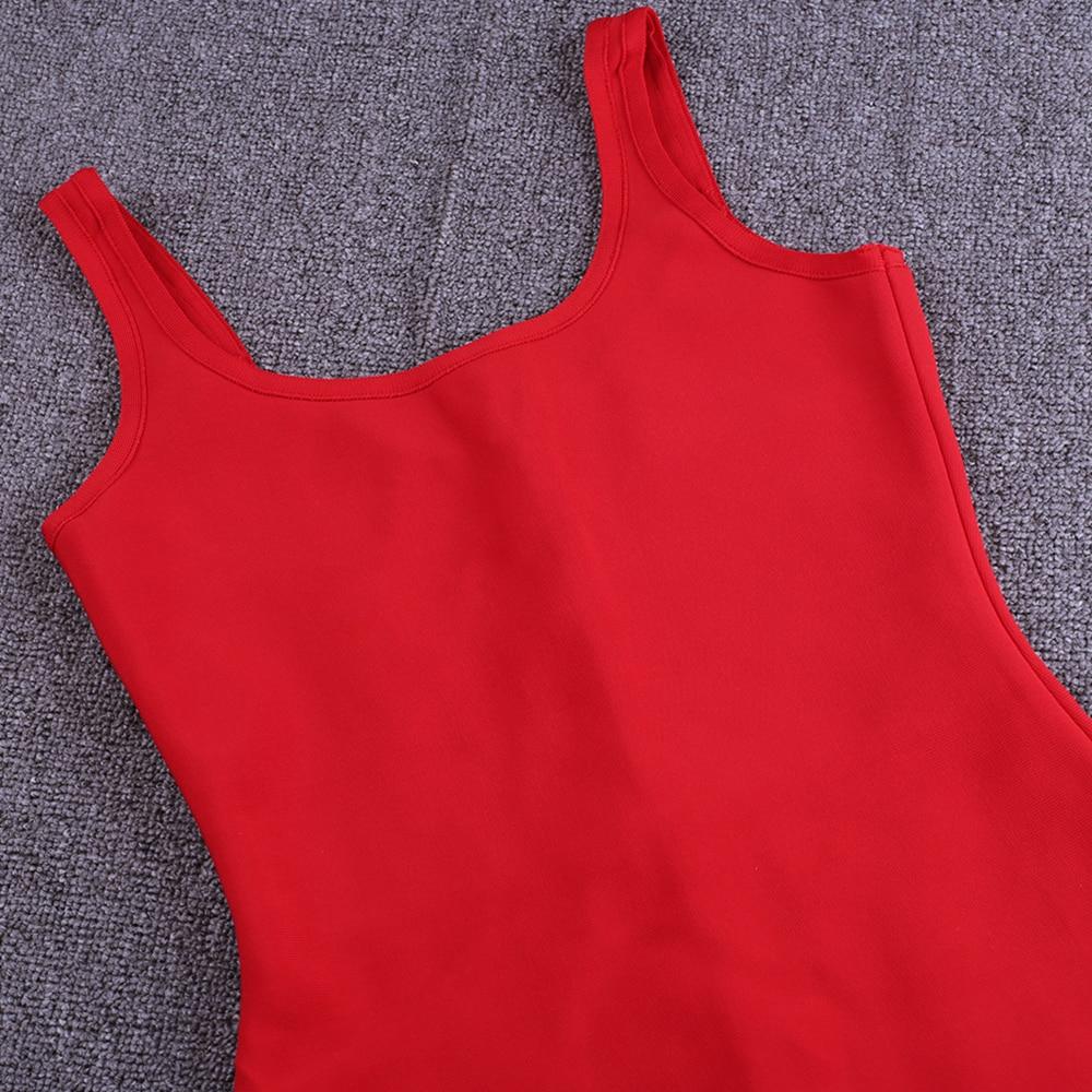 Basic Square Neck Bandage Dress - dresses