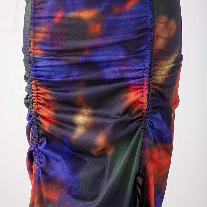 Double Trouble Tie Dye Split Dress - dresses Dresses