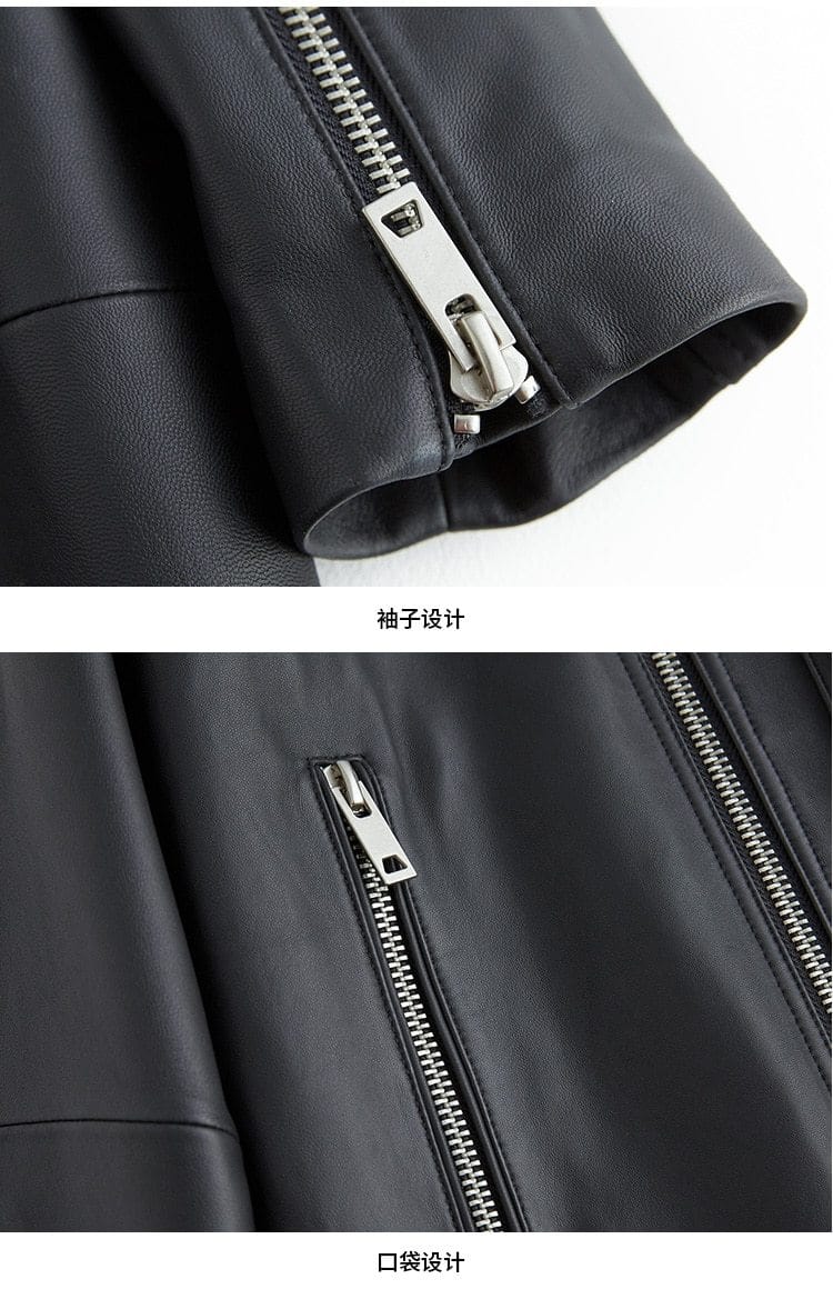 Digging It Oversized Leather Jacket - coats