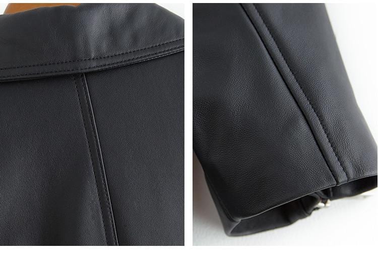 Digging It Oversized Leather Jacket - coats
