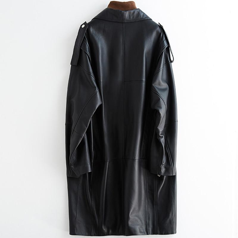 Digging It Oversized Leather Jacket - coats