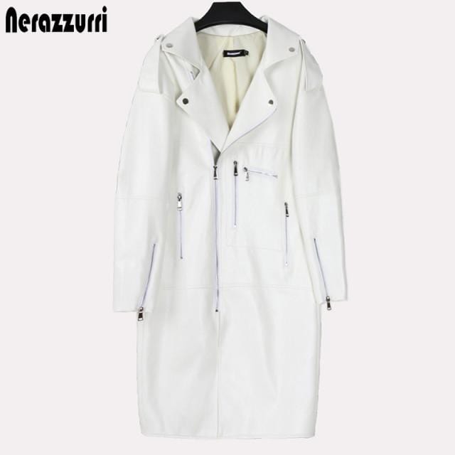 Digging It Oversized Leather Jacket - coats