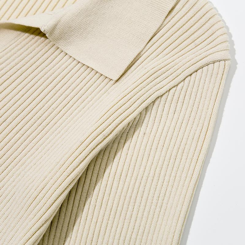 Very Thick Cream Knitted Dress - dresses Dresses