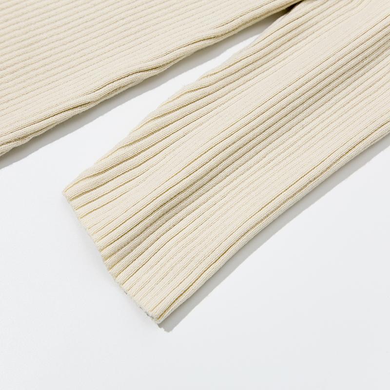 Very Thick Cream Knitted Dress - dresses Dresses