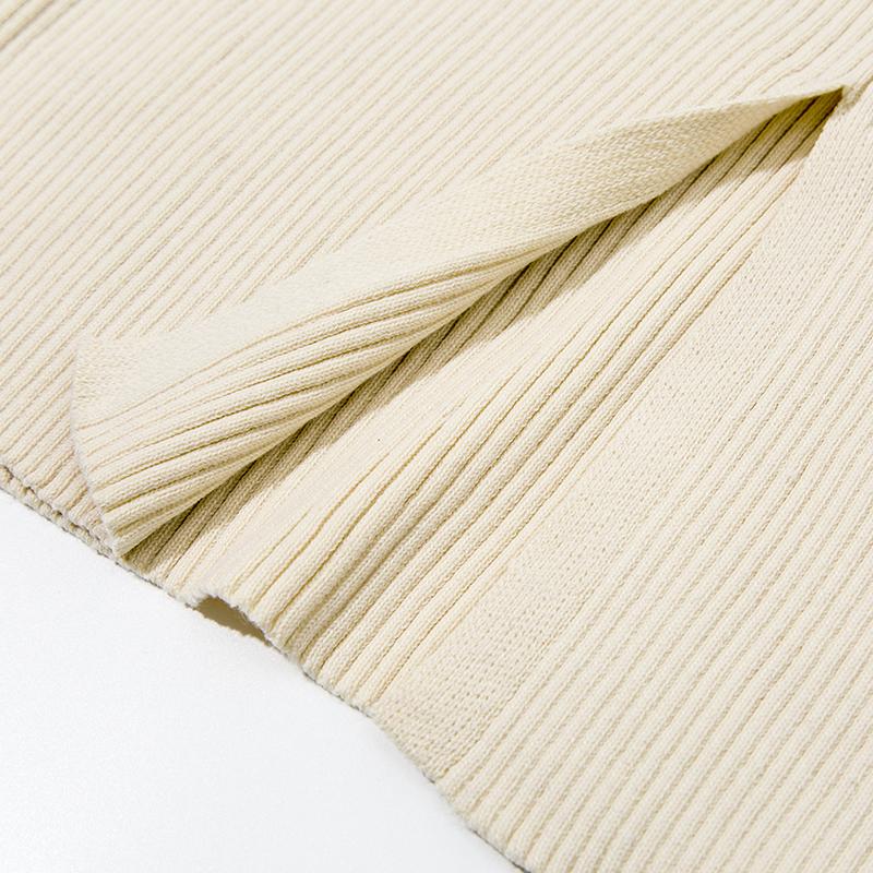 Very Thick Cream Knitted Dress - dresses Dresses