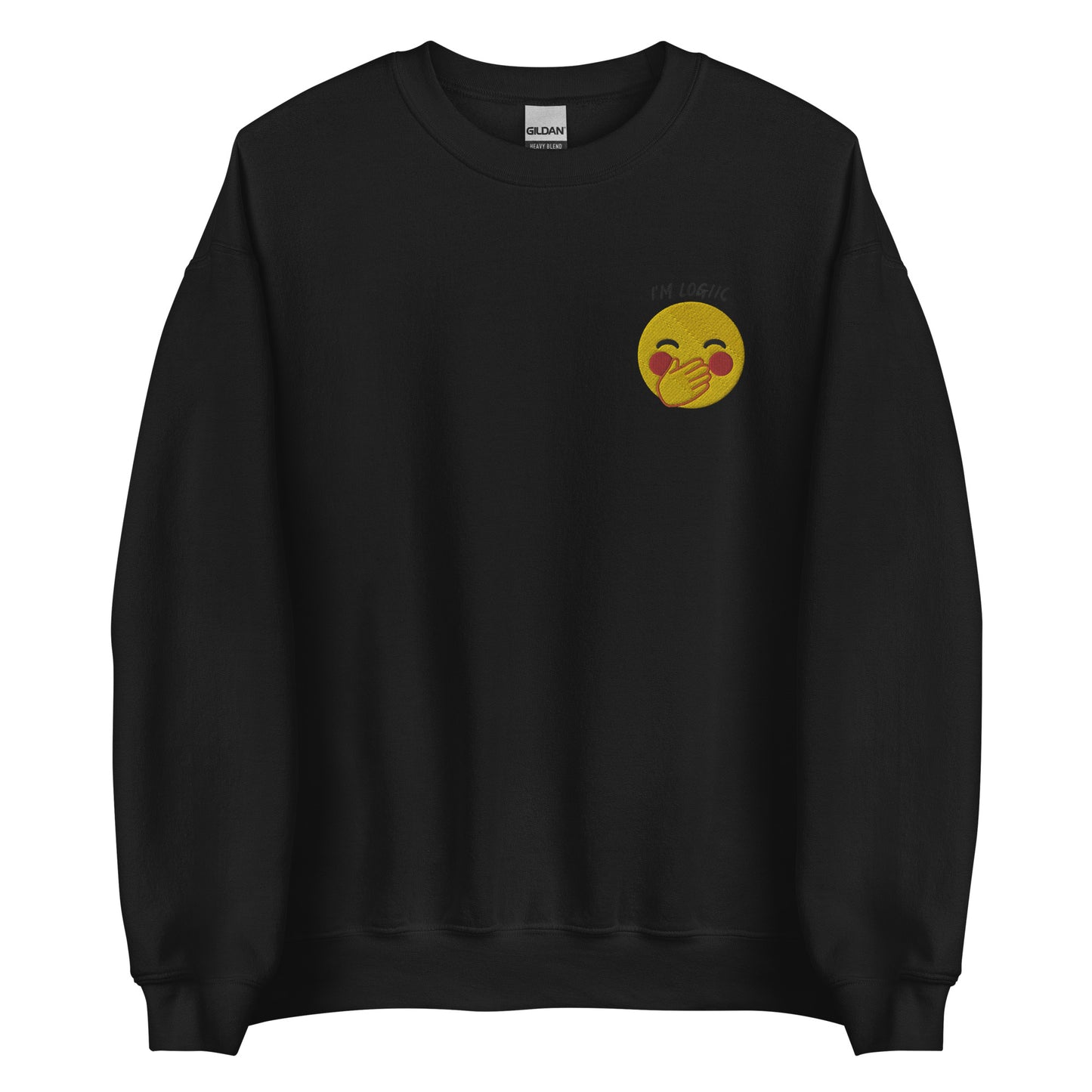 Giggle Emoji Unisex Sweatshirt - Black / S