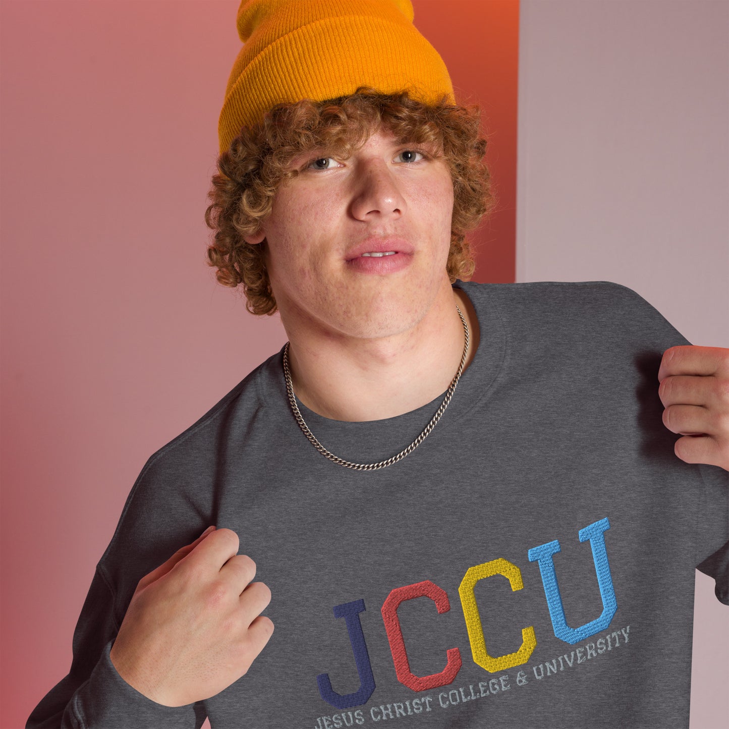 JCCU Embroidered Unisex Sweatshirt - Shirts & Tops