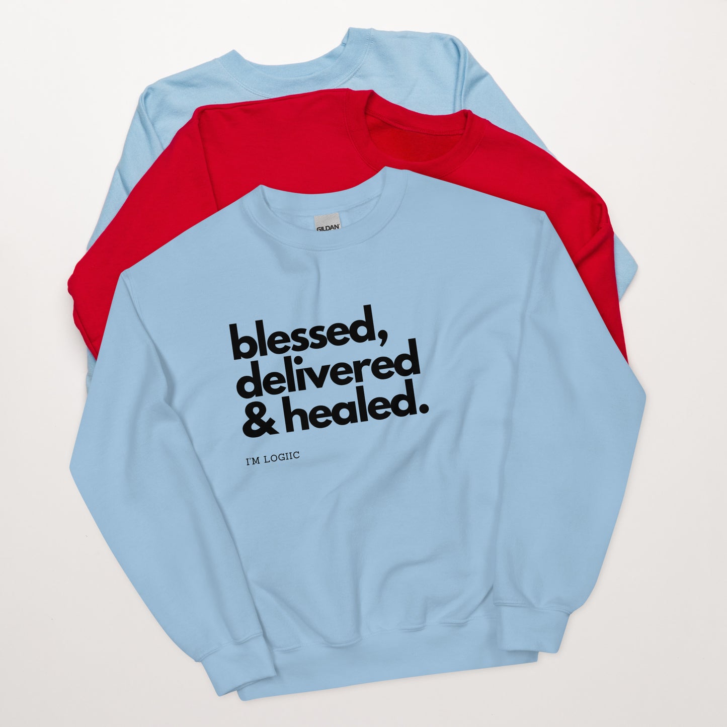 BDH Unisex Sweatshirt - Light Blue / S