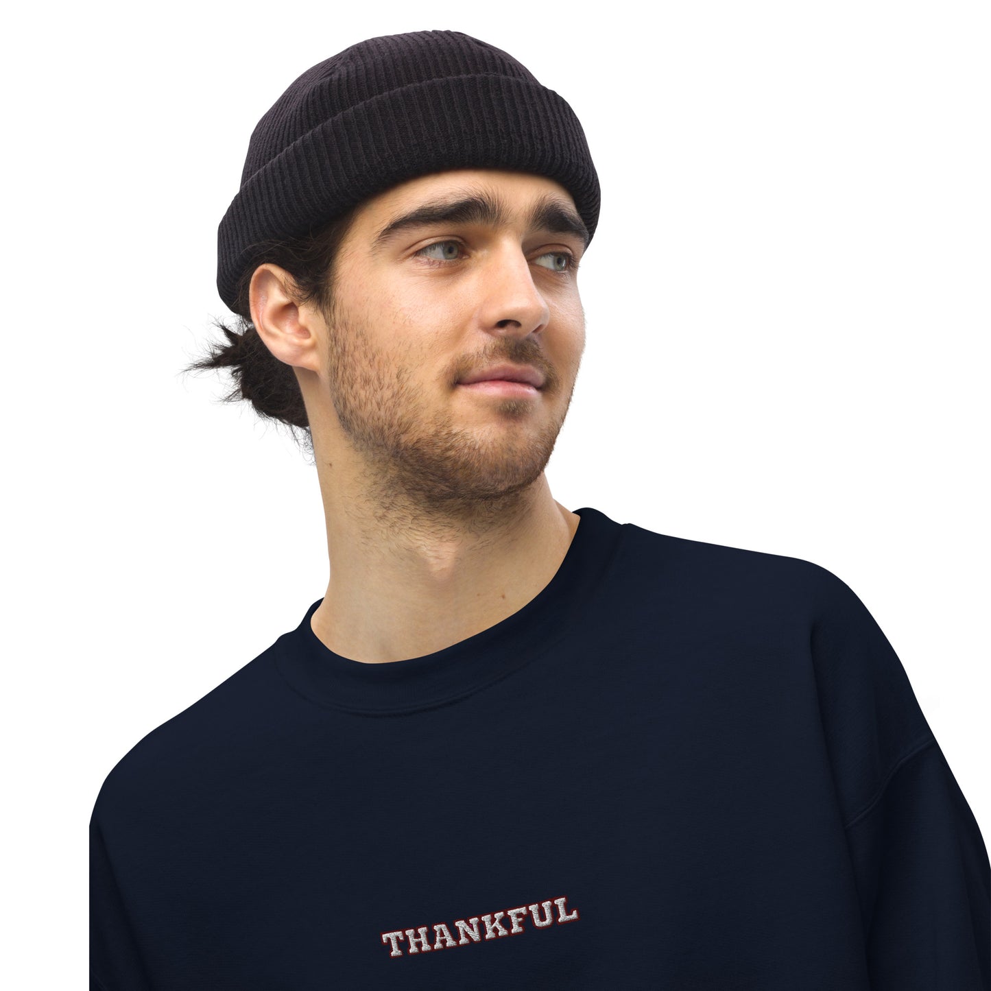 Thankful Unisex Sweatshirt - Navy / S