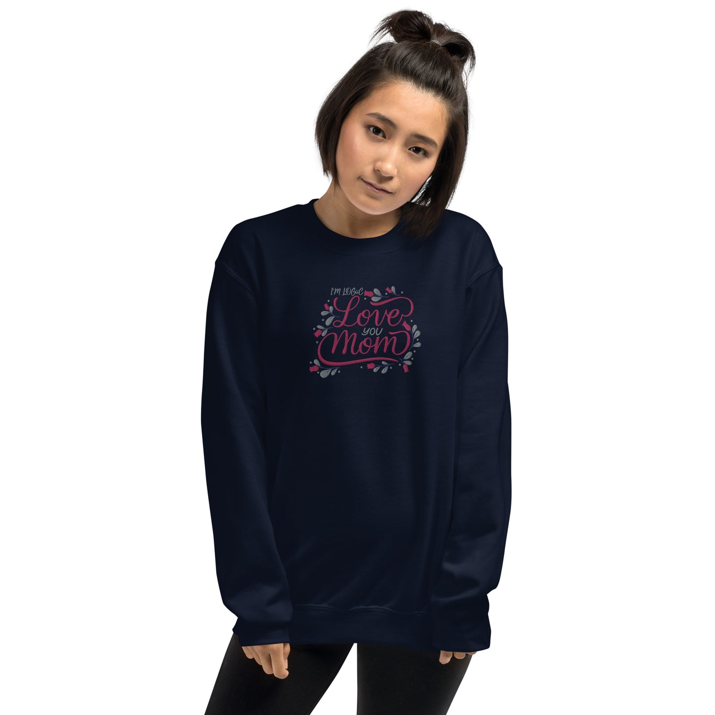 Love You Mom Unisex Sweatshirt - Navy / S - Shirts & Tops