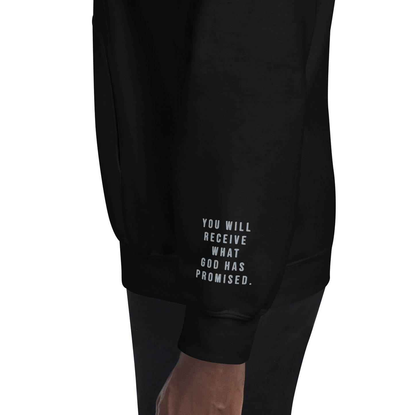 Promised Embroidered Unisex Hoodie - Shirts & Tops
