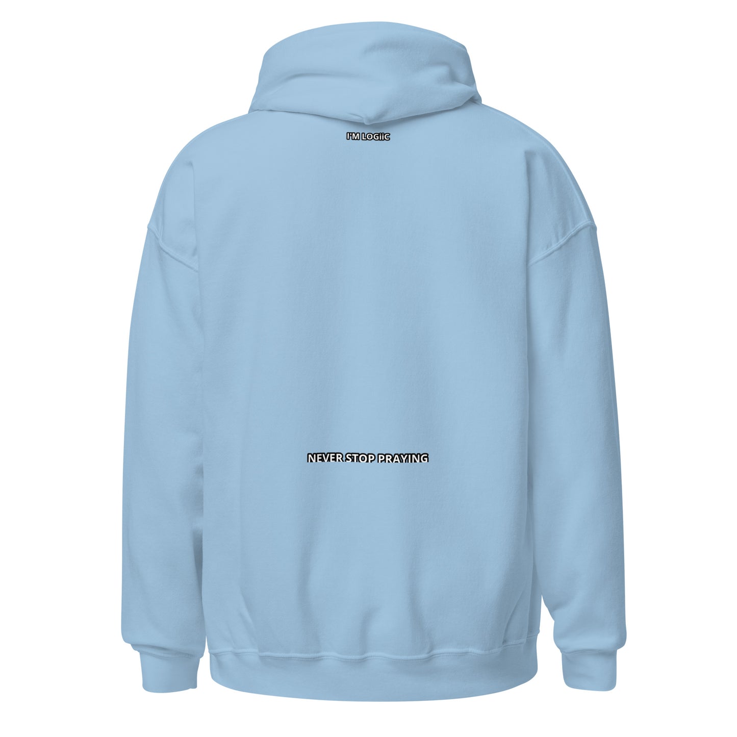 Prayer Warrior Embroidered Hoodie - Light Blue / S - Shirts