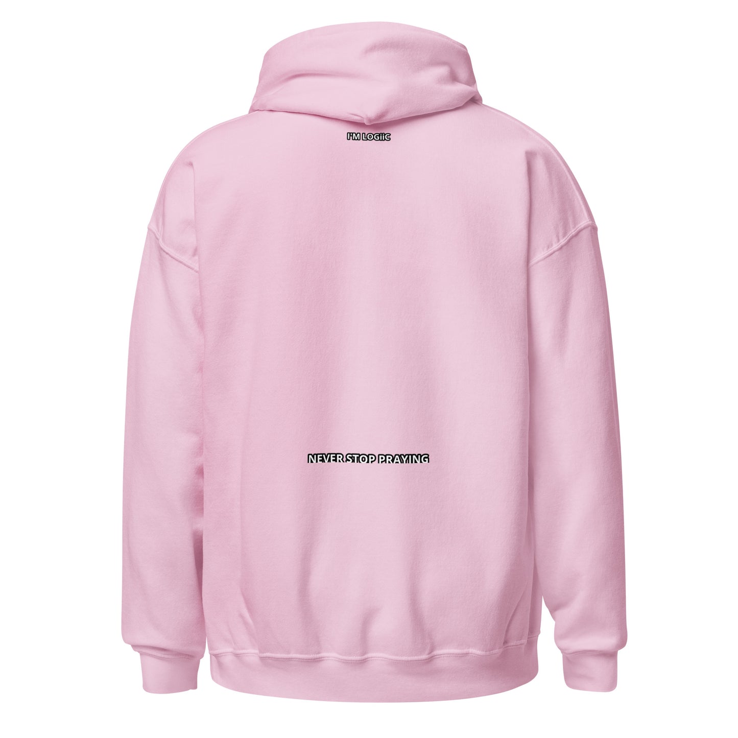 Prayer Warrior Embroidered Hoodie - Light Pink / S - Shirts