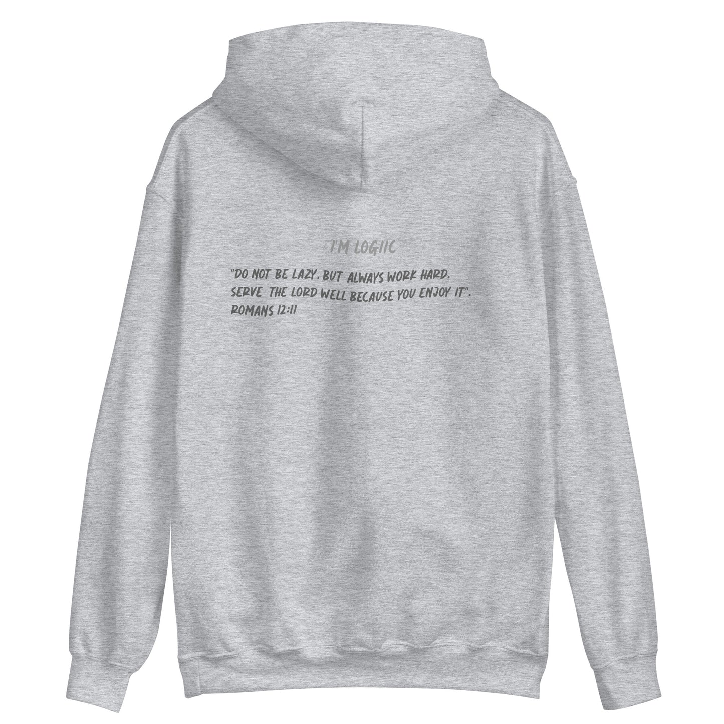 PUSH Embroidered Hoodie - Shirts & Tops