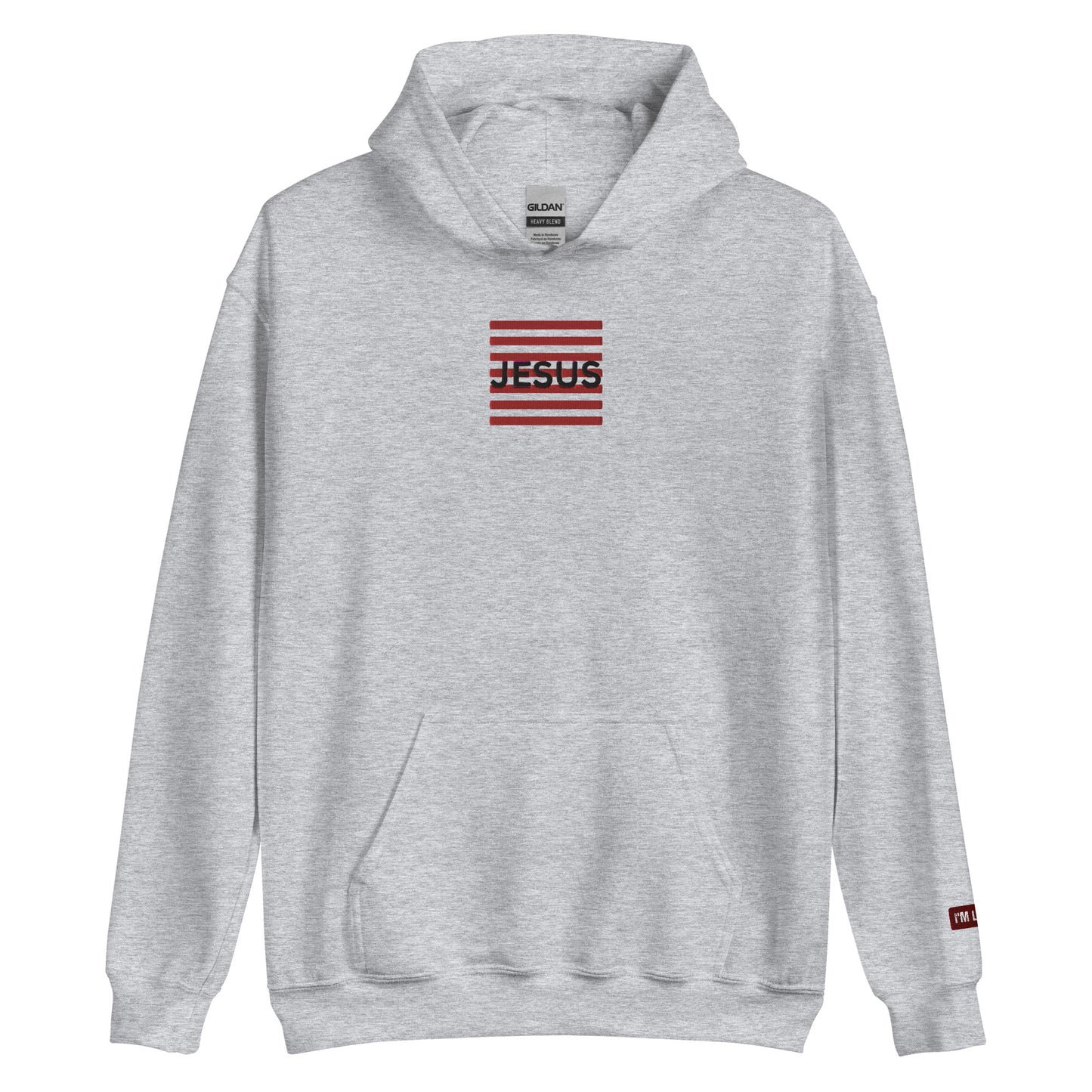 Jesus Embroidery Unisex Hoodie - Sport Grey / S