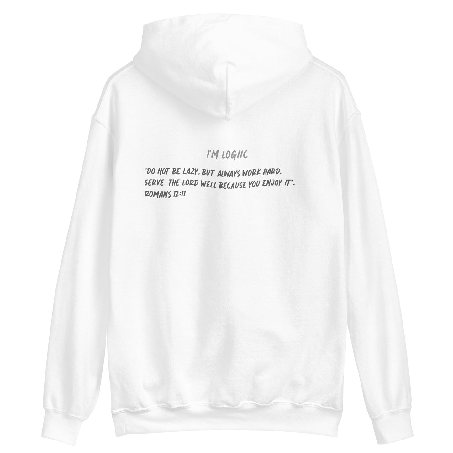 PUSH Embroidered Hoodie - Shirts & Tops