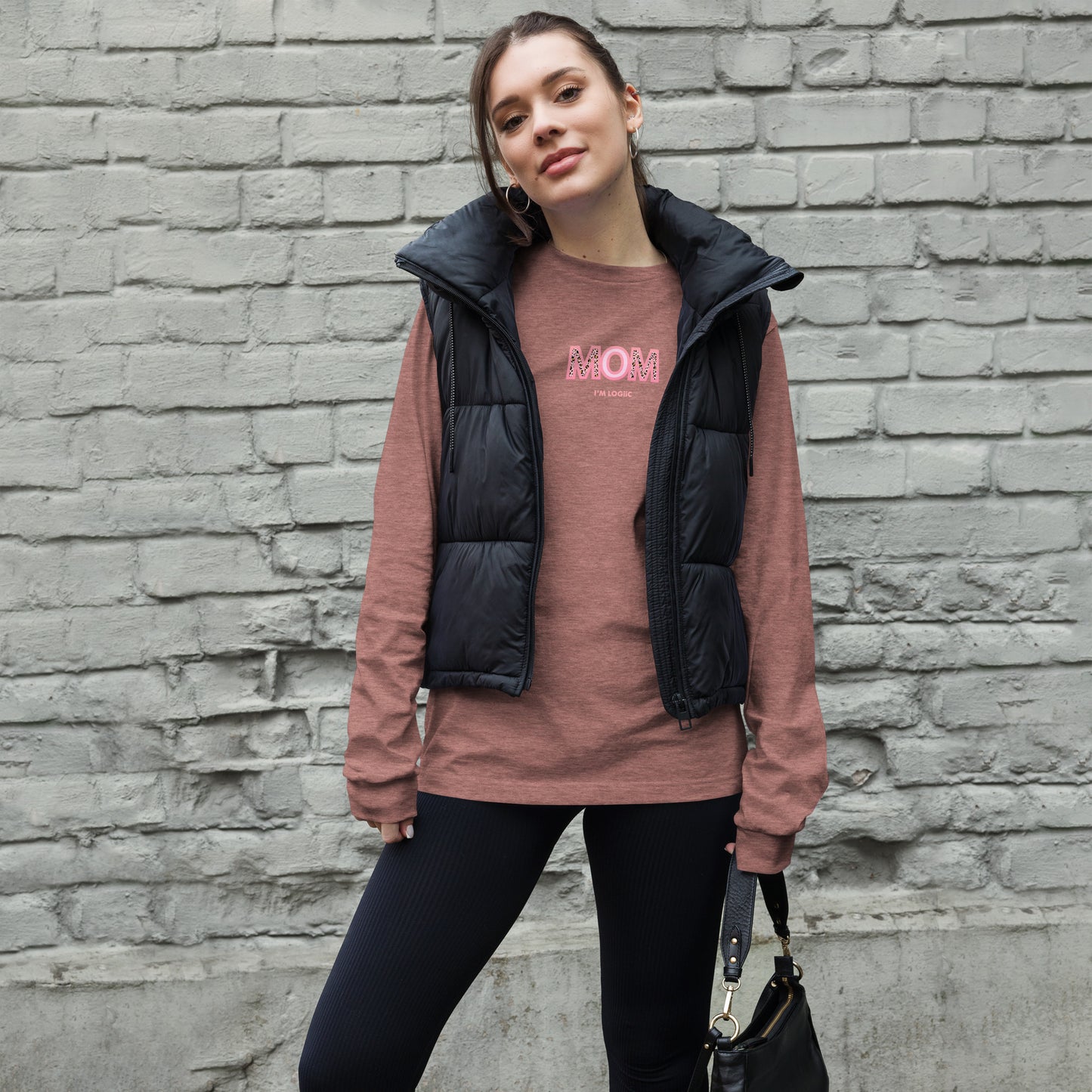 MOM Unisex Long Sleeve Tee - Heather Mauve / XS - Shirts &