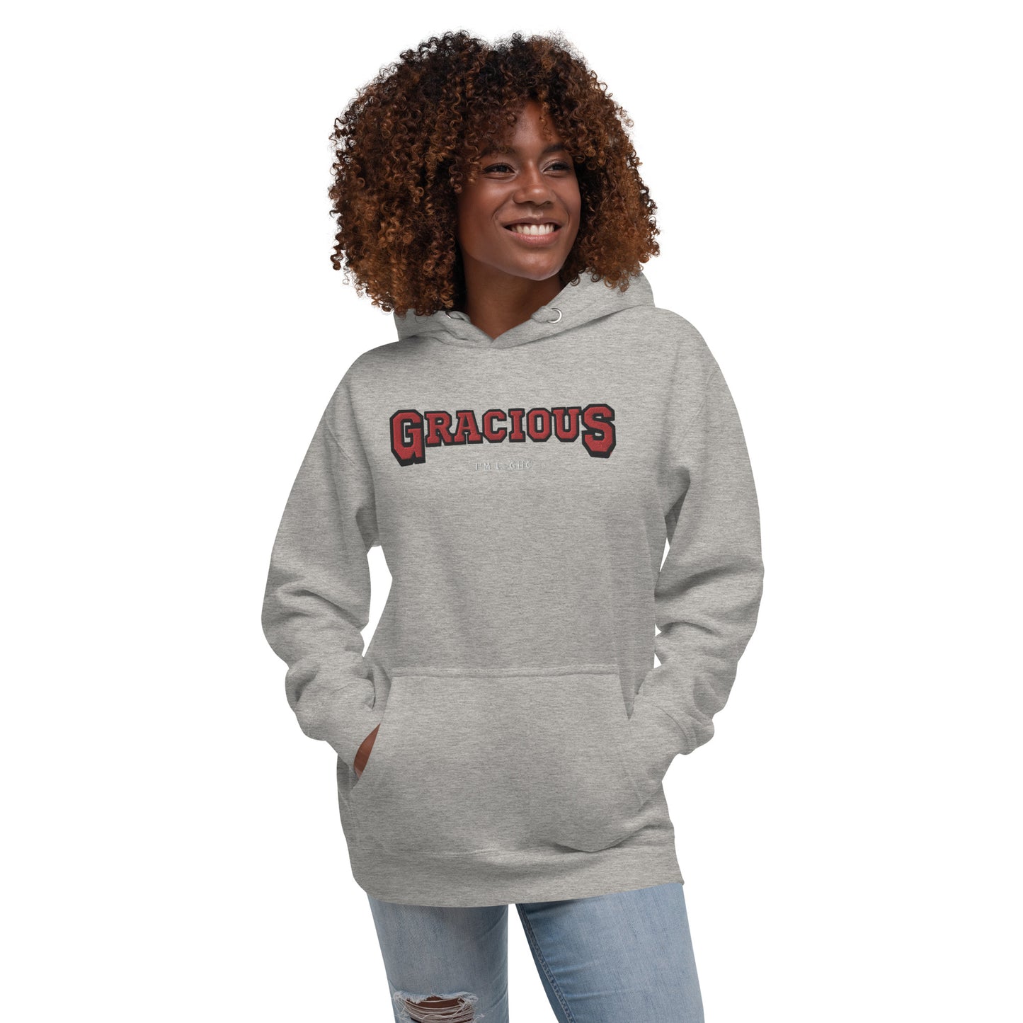 Gracious Unisex Hoodie - Carbon Grey / S