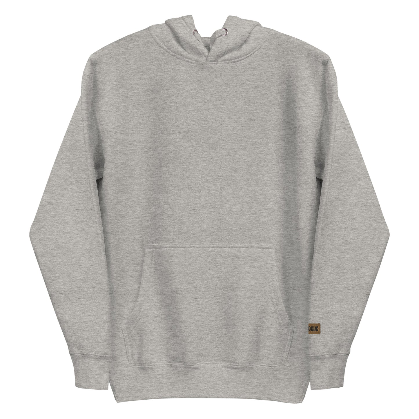 Brand Logo Sleeve Unisex Hoodie - Carbon Grey / S