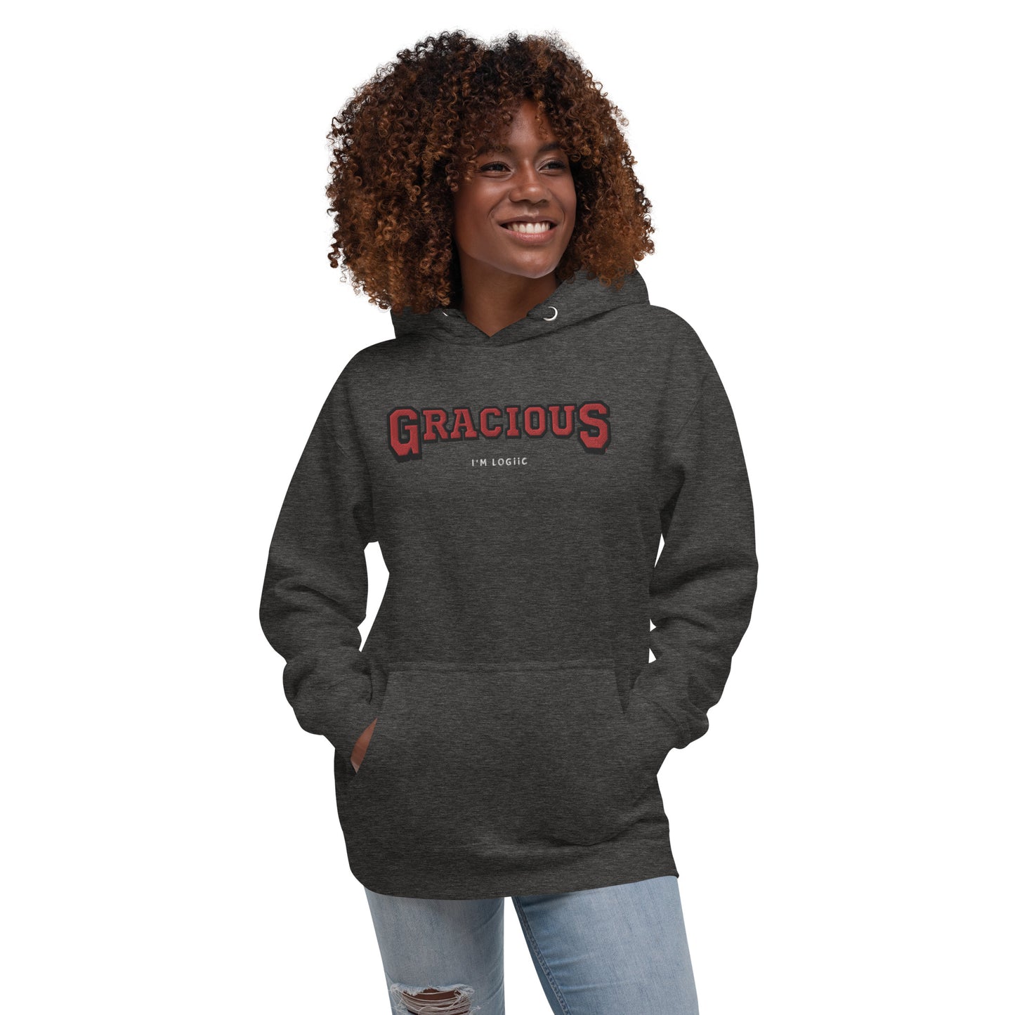 Gracious Unisex Hoodie - Charcoal Heather / S