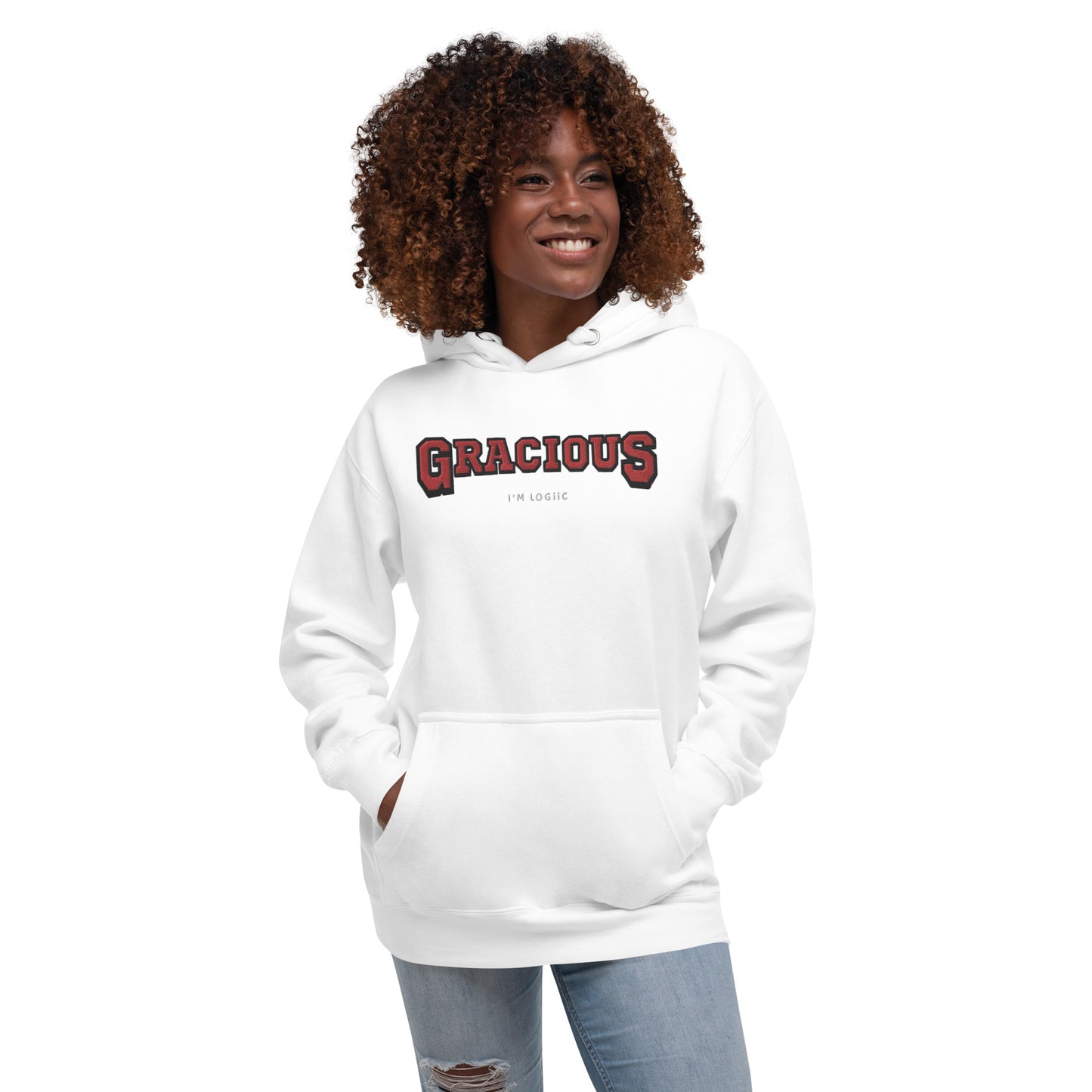 Gracious Unisex Hoodie - White / S