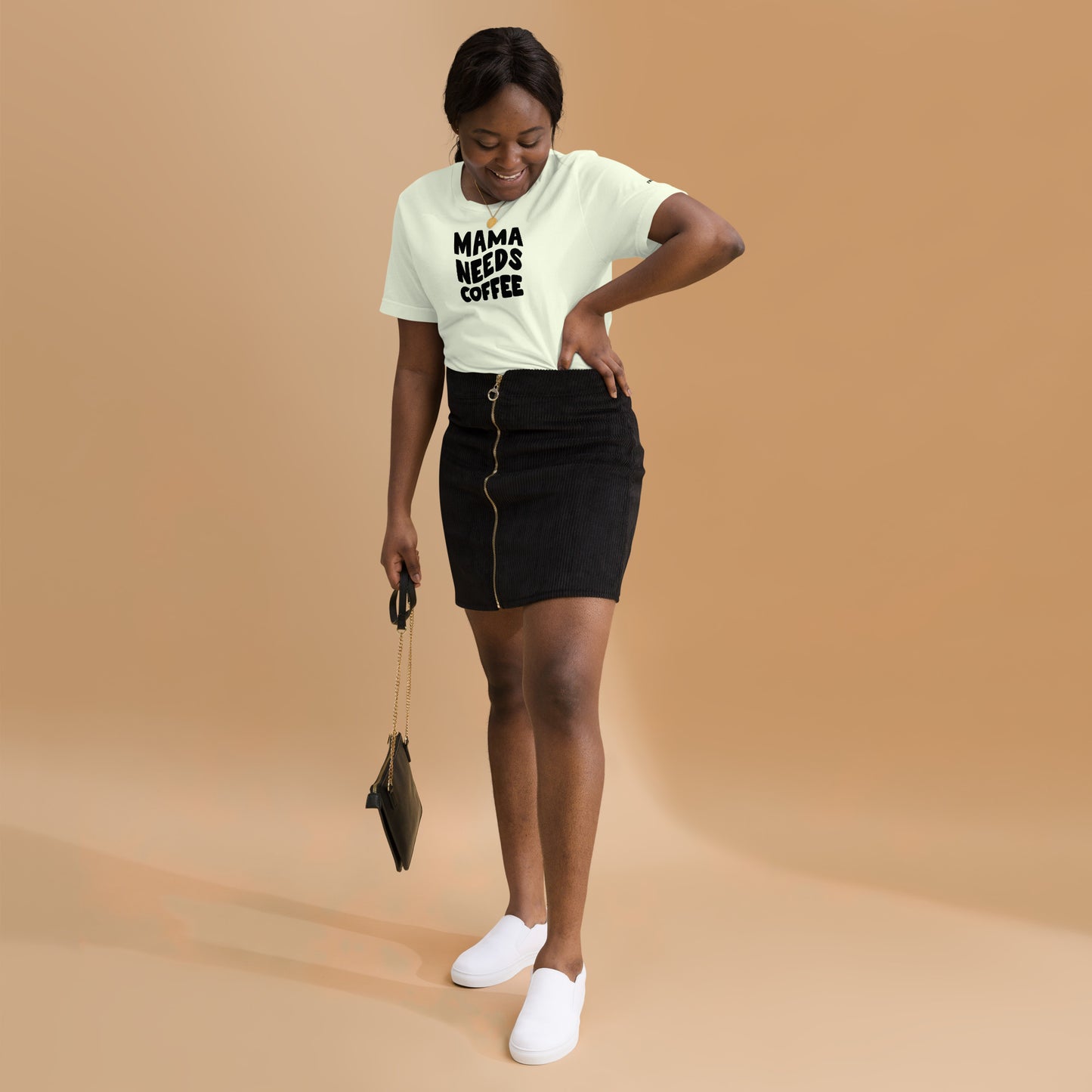 Mama Needs Coffee t-shirt - Citron / XS - Shirts & Tops