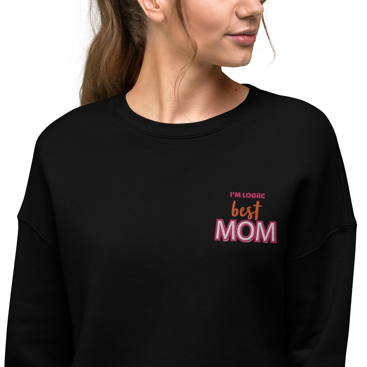 Best MOM Crop Sweatshirt