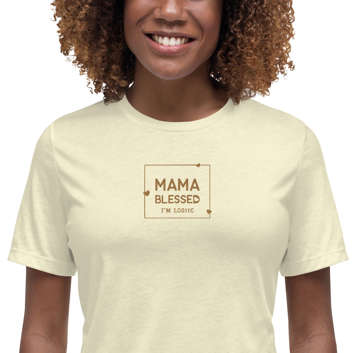 Mama Blessed Women’s Relaxed T-Shirt - Shirts & Tops