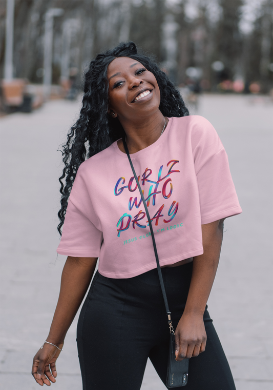 Gurlz who Pray crop top