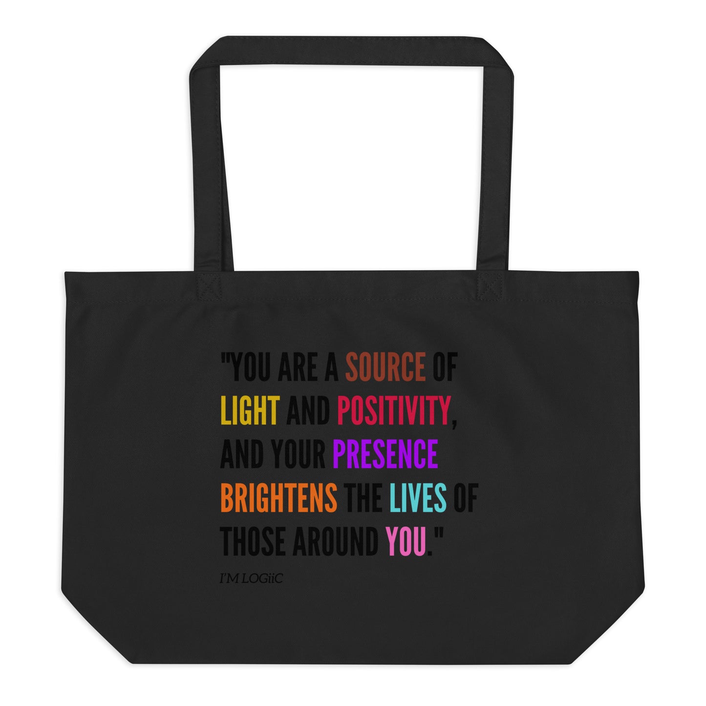 Source of Light Large organic tote bag