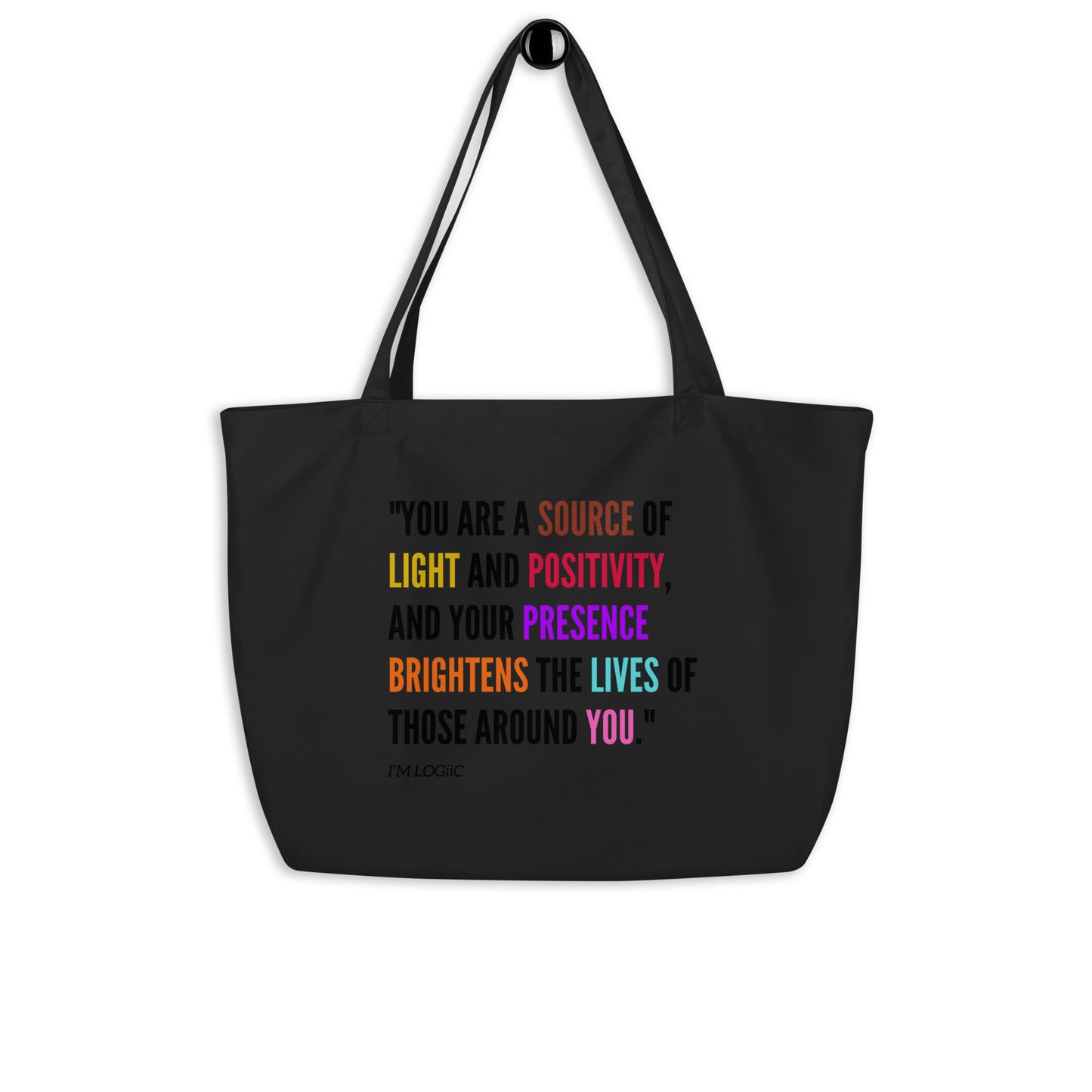 Source of Light Large organic tote bag