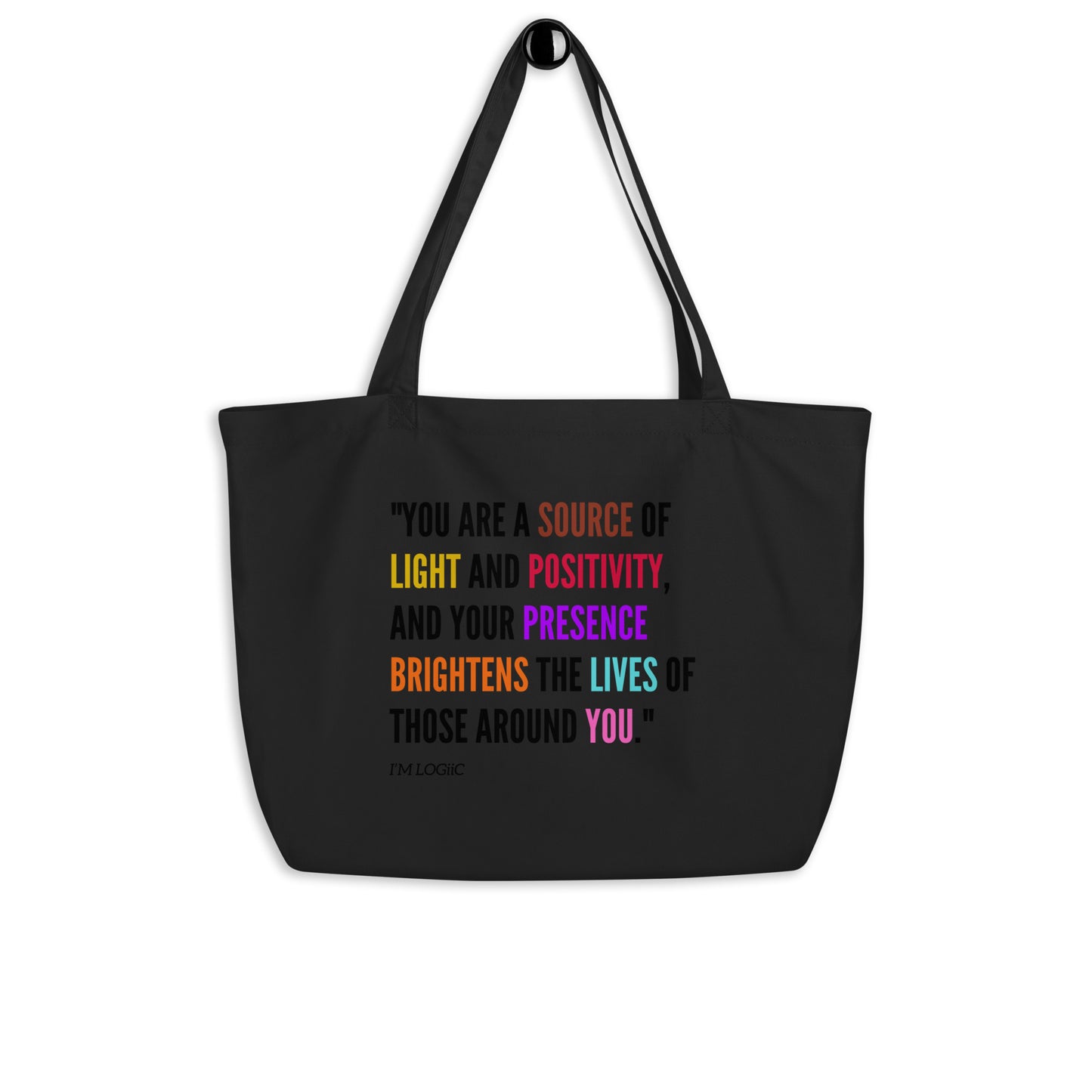 Source of Light Large organic tote bag